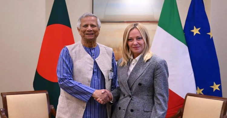 নিউইয়র্কে প্রধান উপদেষ্টার সঙ্গে ইতালির প্রধানমন্ত্রী জর্জিয়া মেলোনির বৈঠক